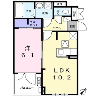 グランデ フレッチャ【1階】の間取り