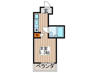 プリンセスコ-ト赤堤【2階】の間取り