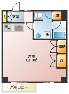 I.S COURT【5階】の間取り