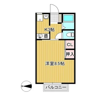 アルファー沼【1階】の間取り