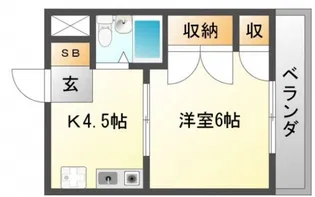 レコルテ千里山I【2階】の間取り