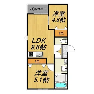 LECOCON半田II【2階】の間取り