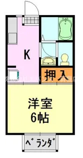ハイツ・アリエス【2階】の間取り