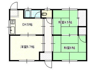 岡山県岡山市南区郡【一戸建】の間取り
