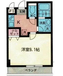 ISグランデ小机A【4階】の間取り