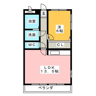 天照レジデンス【2階】の間取り