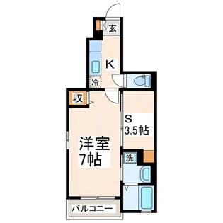 サザンクロスII【1階】の間取り