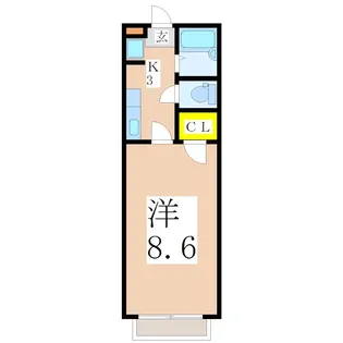グランドゥール木元【3階】の間取り