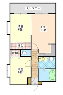 グリーンパレス未来【2階】の間取り