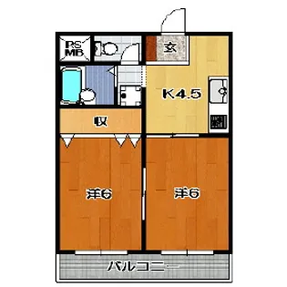 アポロディアホームズ【1階】の間取り
