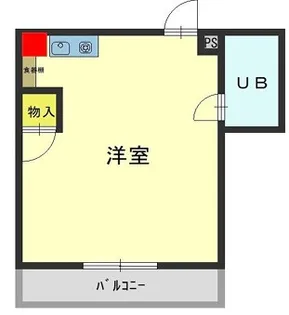 千鳥橋第一ビル【6階】の間取り