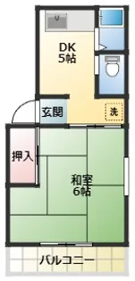 岡本ハイツ【2階】の間取り