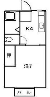 パナハイツ相原【2階】の間取り