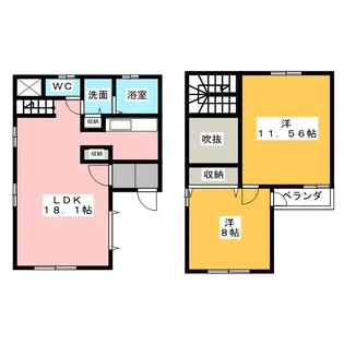 愛知県名古屋市千種区大島町1【一戸建】の間取り