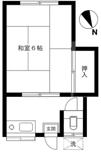 旭日荘【1階】の間取り