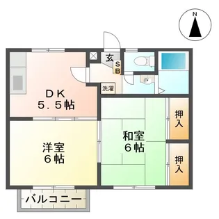アーバンステイツIII【2階】の間取り