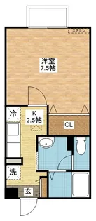 ビューコーポHARUIII【1階】の間取り