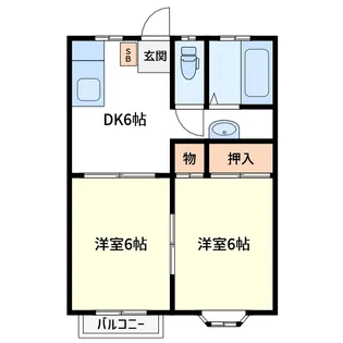 ファミーユレミカ【2階】の間取り
