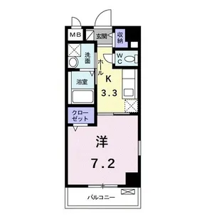 リバーコート浅香【3階】の間取り