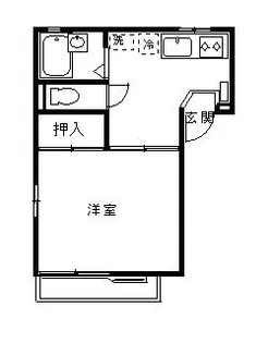 ハイツエスポワール【1階】の間取り