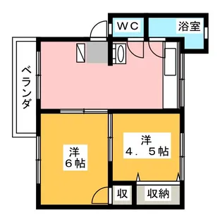 寺田マンション【2階】の間取り