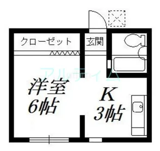 ハイム菰軒【1階】の間取り