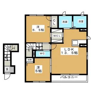 カサ フェリスII【2階】の間取り