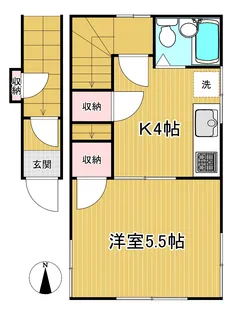 笹原ハイツ【2階】の間取り