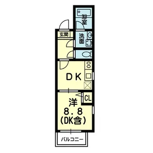 Primavera九品寺【4階】の間取り