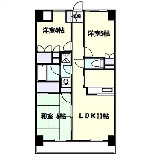 神奈川県川崎市高津区溝口3【マンション】の間取り