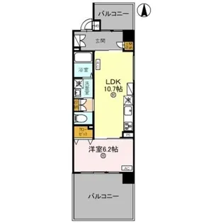 THE RESIDENCE文化庁前【1階】の間取り