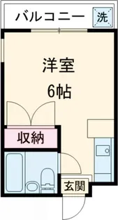 スカイマンション【2階】の間取り