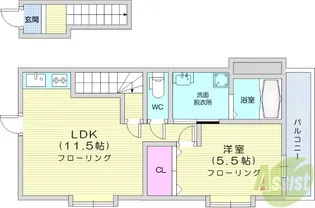 サクセス黒松【2階】の間取り