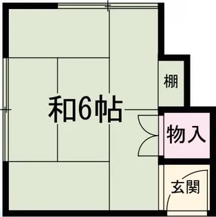 宝角アパート【2階】の間取り
