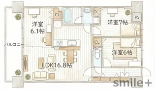 フィール野田公園【10階】の間取り