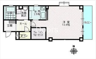 岡山県岡山市北区白石【マンション】の間取り