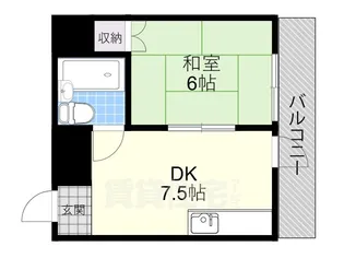 エクセレント伊丹【1階】の間取り