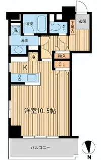 芝公園アパートメント【2階】の間取り