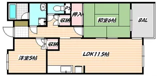 千葉県船橋市中野木1【マンション】の間取り