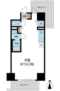 ウィルテラス千葉中央【8階】の間取り