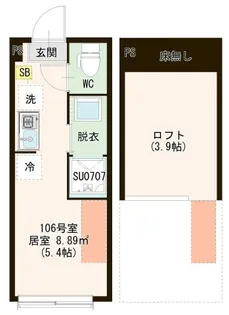 Haleoli Aoto【1階】の間取り