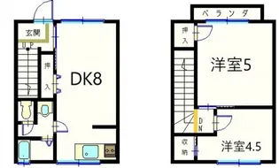 広島県広島市東区若草町【一戸建】の間取り