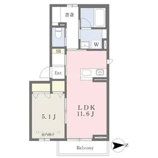 ヒルズ桜小路【2階】の間取り