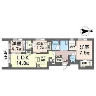 フォレナ【1階】の間取り