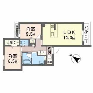 クレア大泉【3階】の間取り