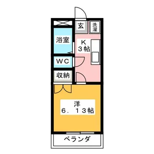 サマックスアゼリア【1階】の間取り