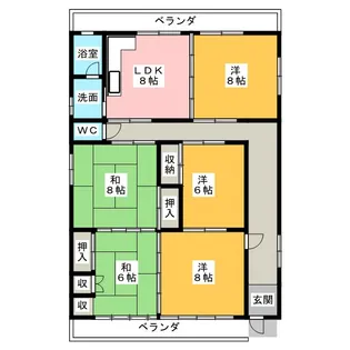 中村ビル【3階】の間取り