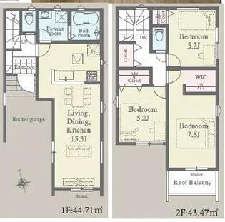 熊本県熊本市中央区帯山4【一戸建】の間取り
