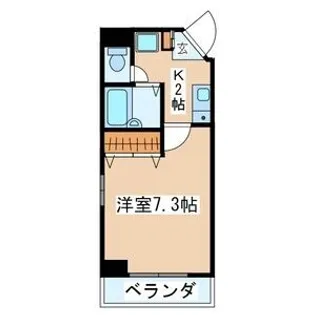 シティマンション錦町【5階】の間取り