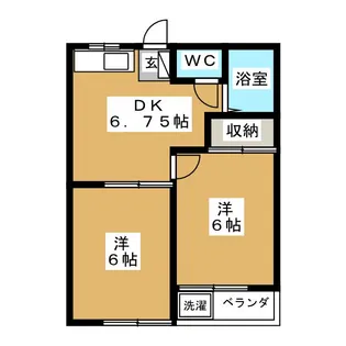 パレス初山【2階】の間取り